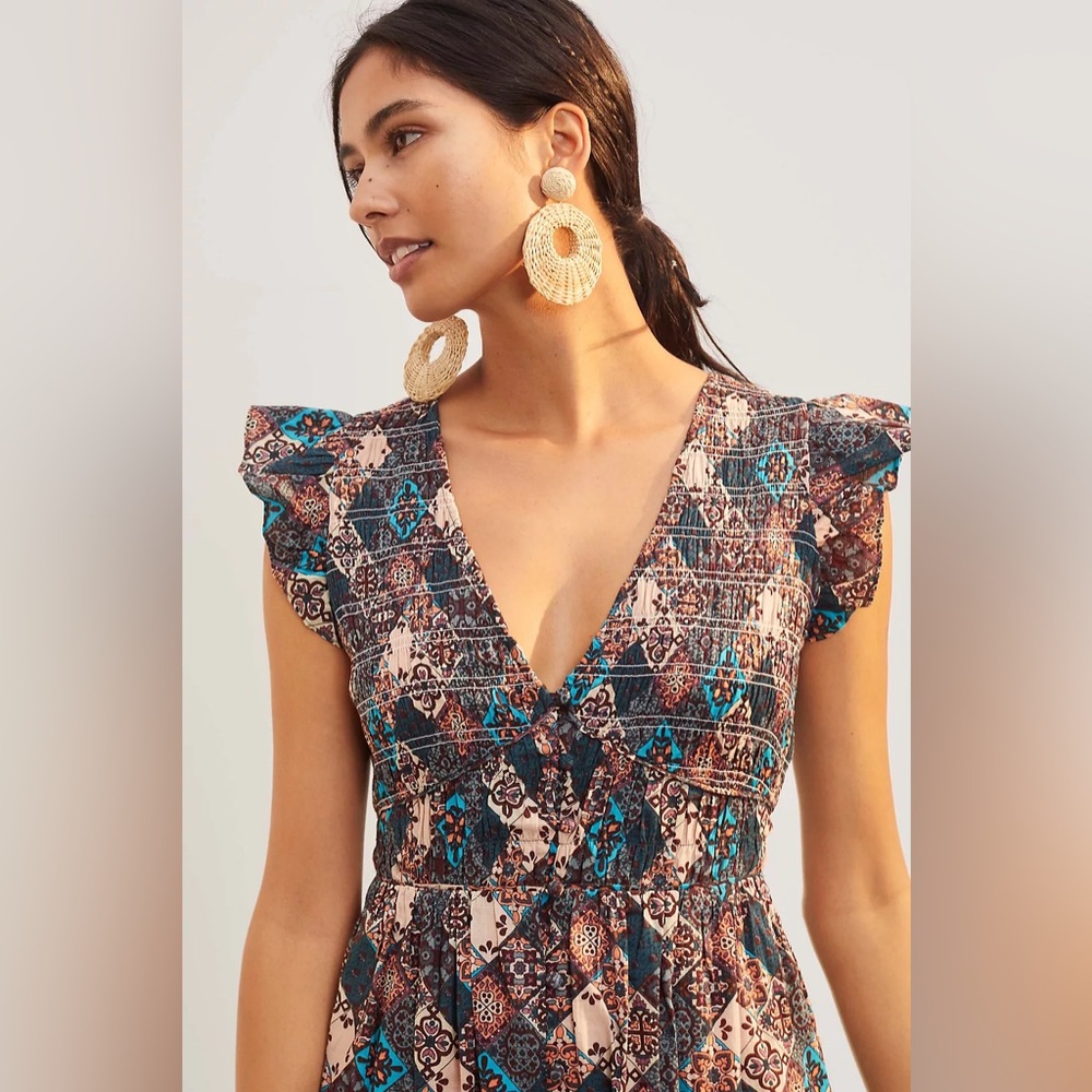 NWT Anthropologie Peregrine Midi Dress - Picture 2 of 10